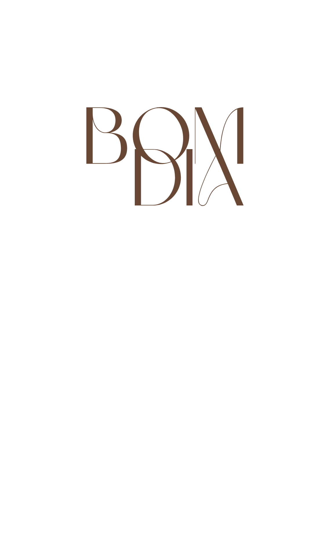 Figurinha minimalista com a frase Bom dia
